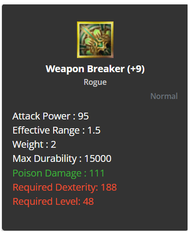  Weapon Breaker (+9) 