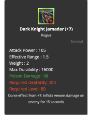 Dark Knight Jamadar +7