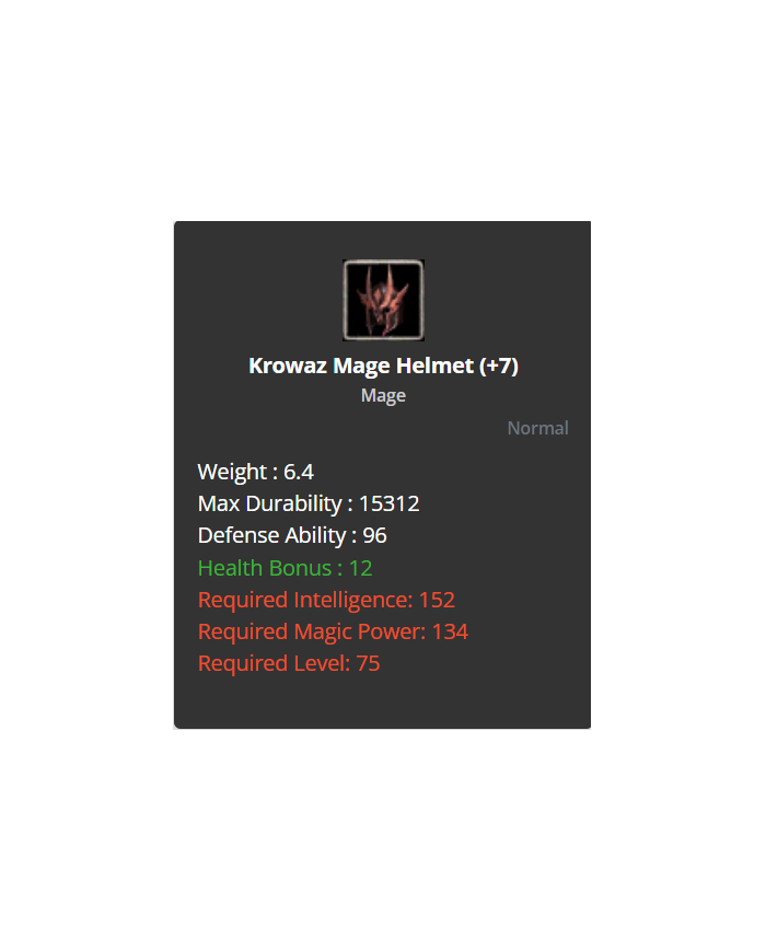 Mage Krowaz / Holy / Chitin Karma Set