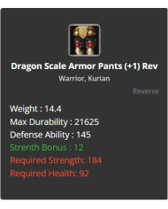 Dragon Scale SET (+1 Rev)