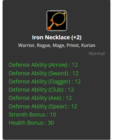 Iron Belt +2 / Iron Neck +2