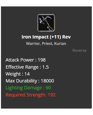 +11 Iron Impact