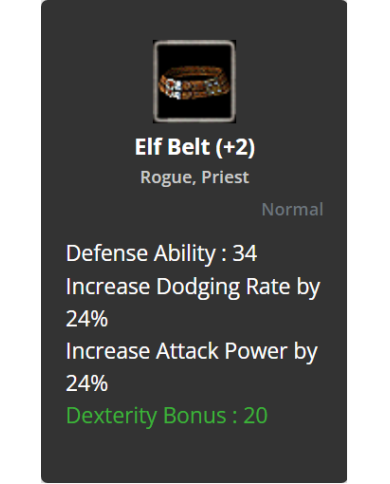 +2 Elf Belt