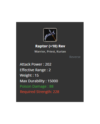 +10 Rev Raptor