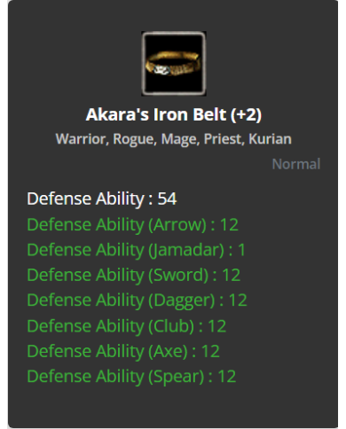 +2 Iron Belt