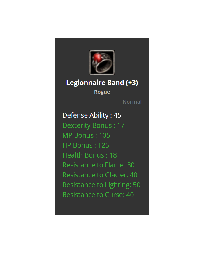 +3 Legionnaire Band