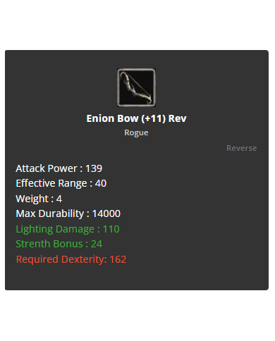 +11 Enion Bow