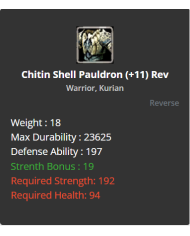 Pauldron Of Trial +11 SET