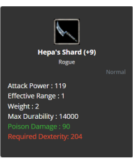 Hepa's Shard +9