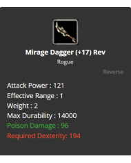 Mirage Dagger +11