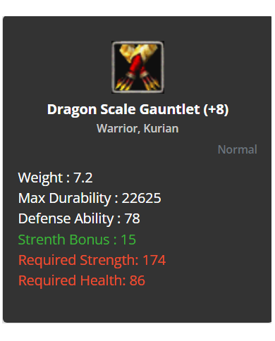 +8 Dragon Scale Gaunlets