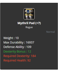 +7 Rogue Mythrill Set