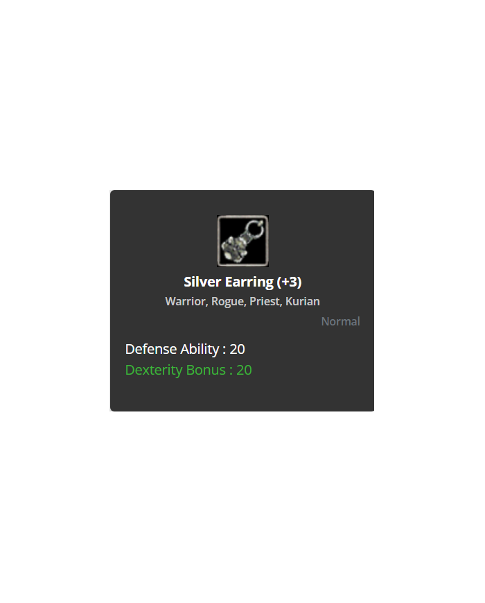 +3 Dual  Silver Earring