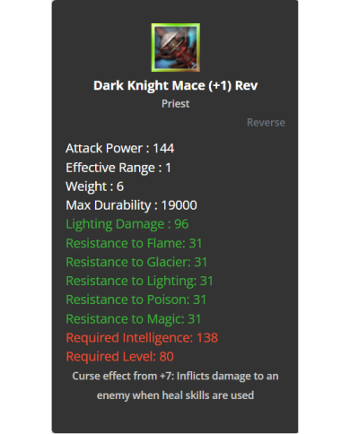 Dark Knight Mace +7