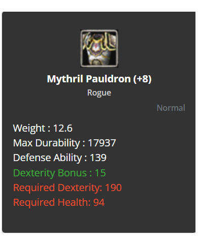 mythril pauldron zeroo