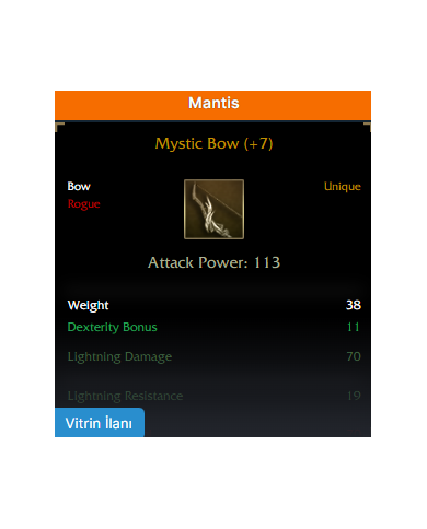 MYSTİC BOW +7